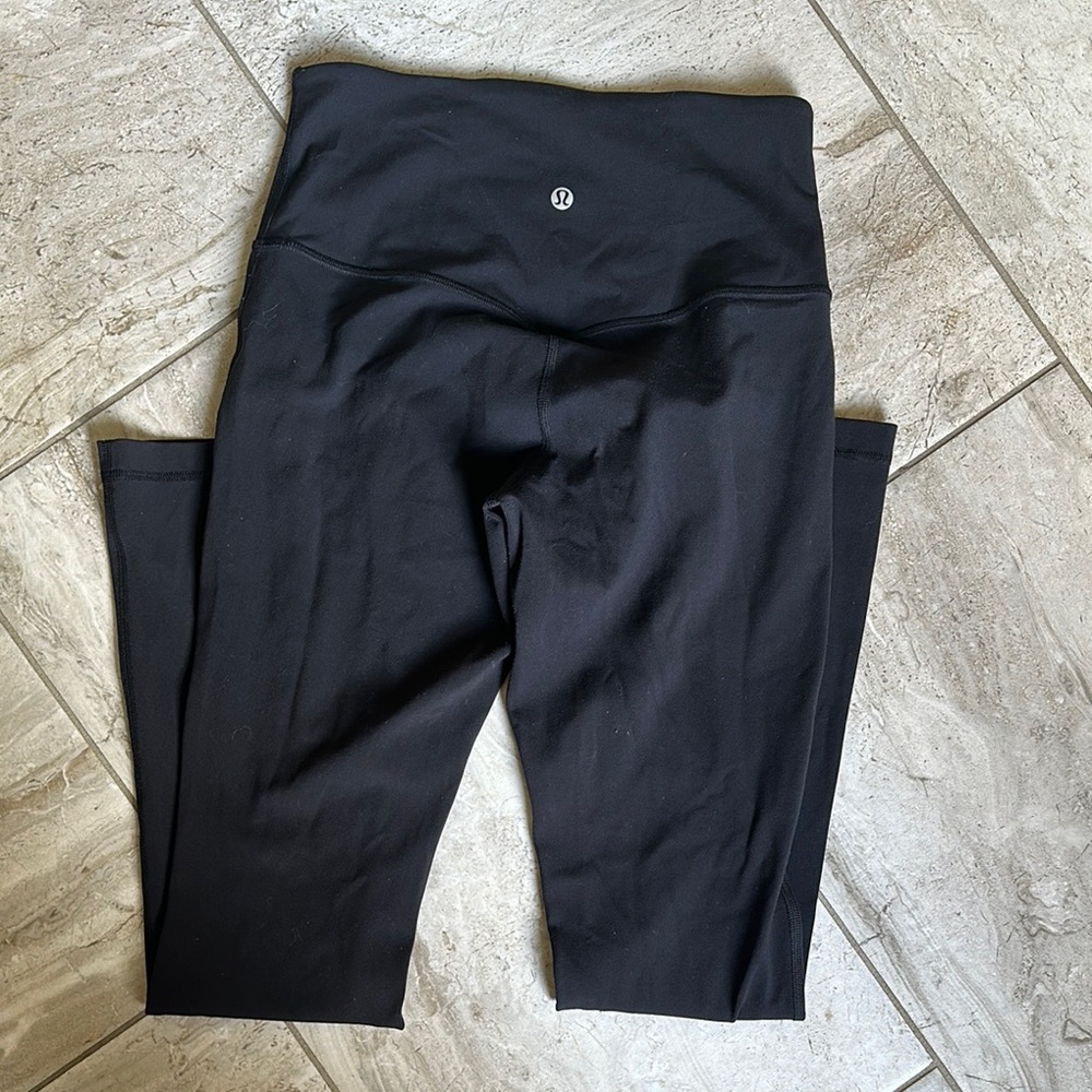 Lululemon Black High-Waisted mini flare